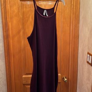 Mudd dress maroon color ribbed cotton/spandex mix casual dress size M